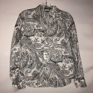 Ralph Lauren P/M  bandana paisley print blouse